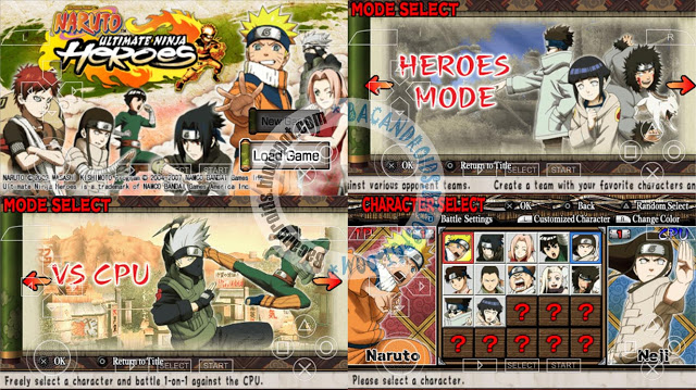 naruto shippuden ultimate ninja heroes 3 ppsspp